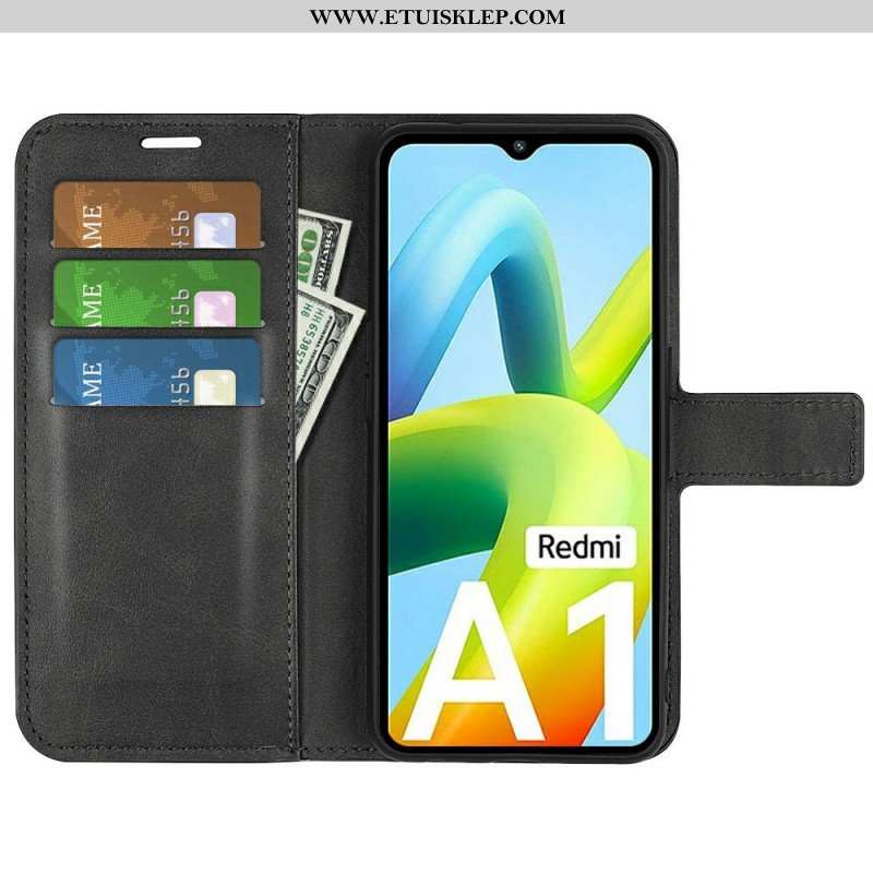 Etui Folio do Xiaomi Redmi A1 Ekstremalnie Cienki Efekt Skóry
